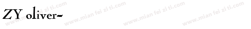 ZY oliver字体转换